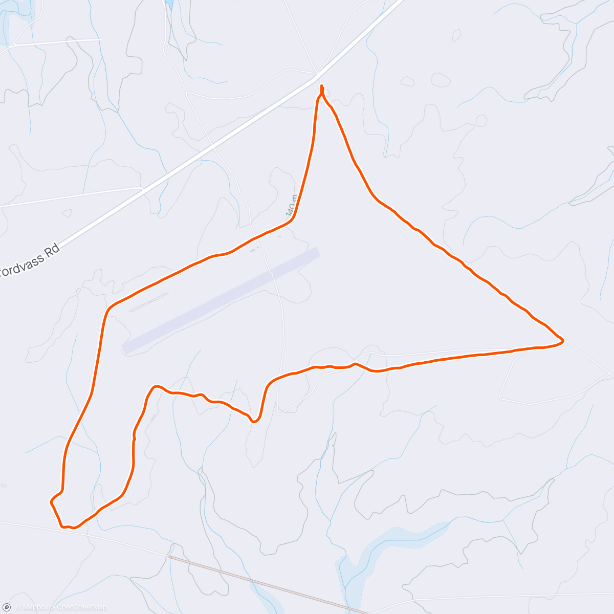 Map of the activity, Bragg Hike - Around Holland DZ