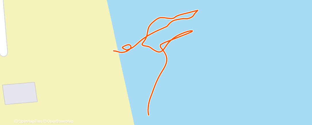 Map of the activity, Morning Swim
