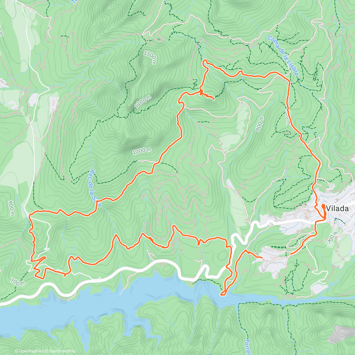 Map of the activity, Ruta por Vilada con Go on Foot 🚶‍♀️🚶‍♀️