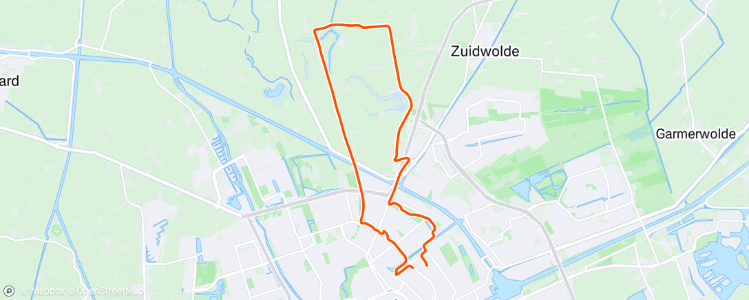 Map of the activity, Ochtendloop