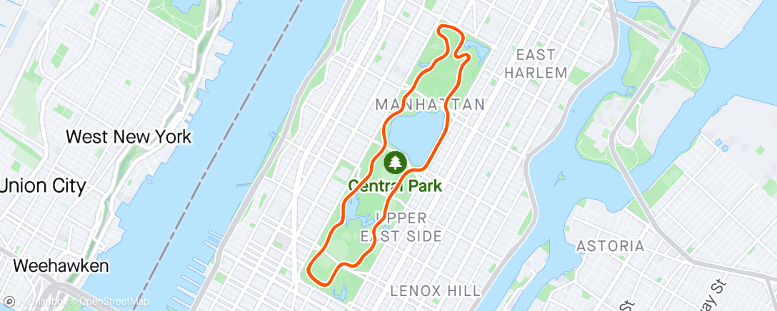 Map of the activity, Morning Ride