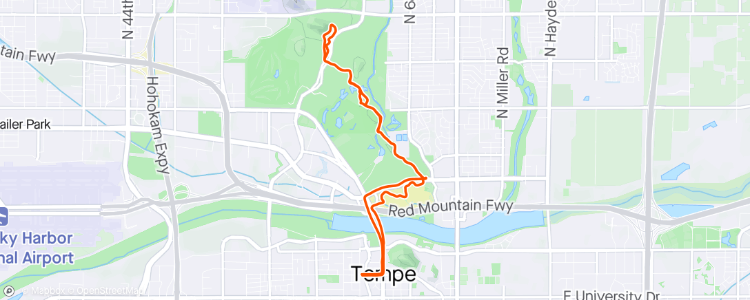 Map of the activity, Little morning spin with Ethan