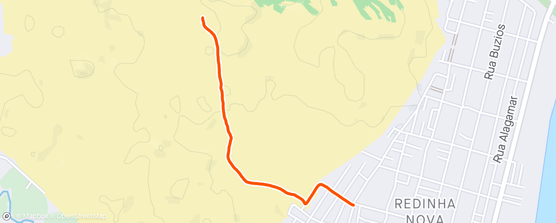 Map of the activity, Morning Trail Run