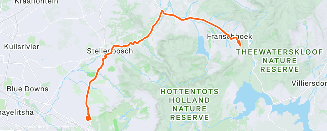 Map of the activity, Morning Ride