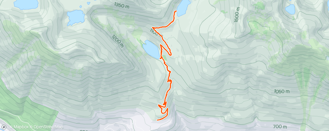 Map of the activity, Talapus lake / Olallie lake