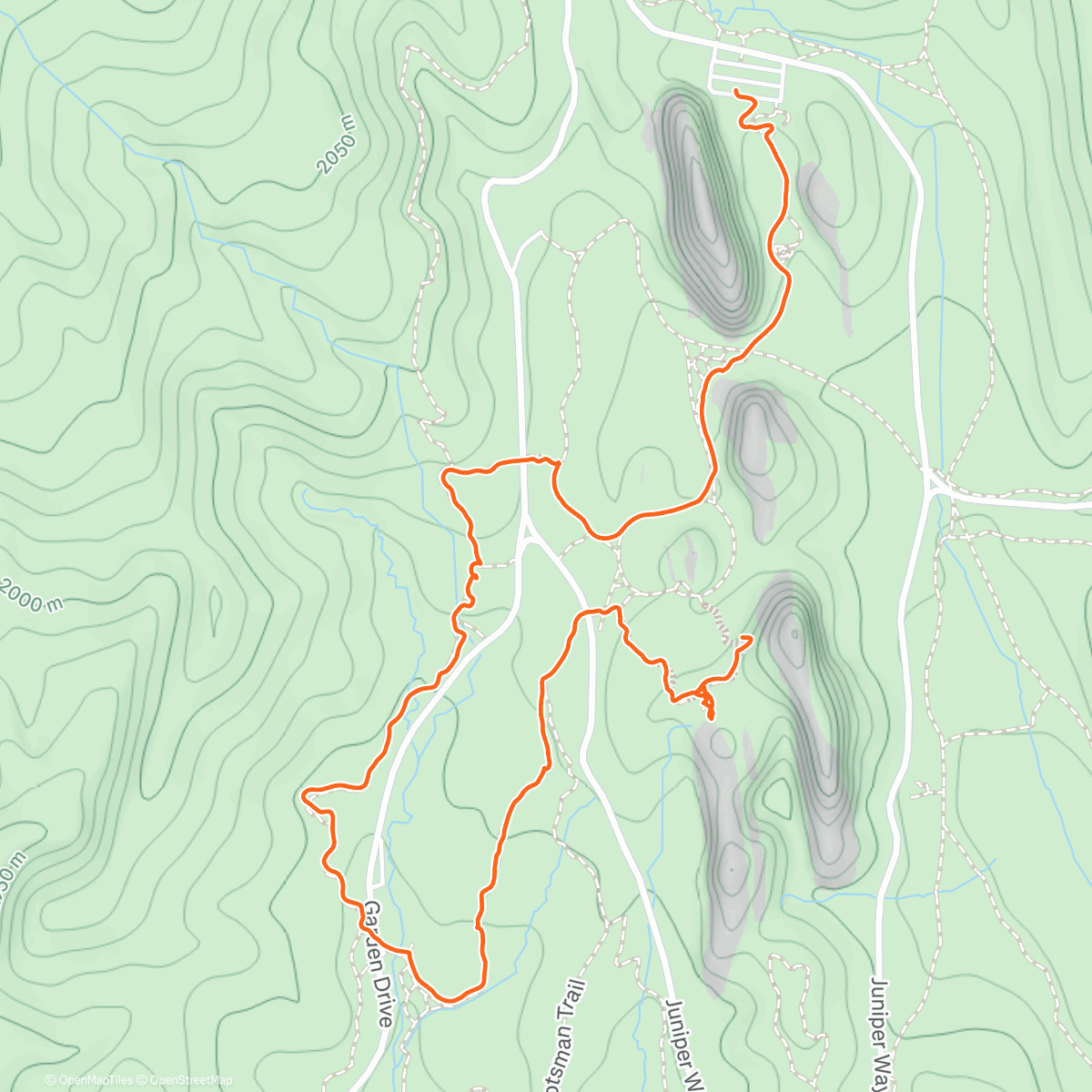 Map of the activity, Garden of the Gods