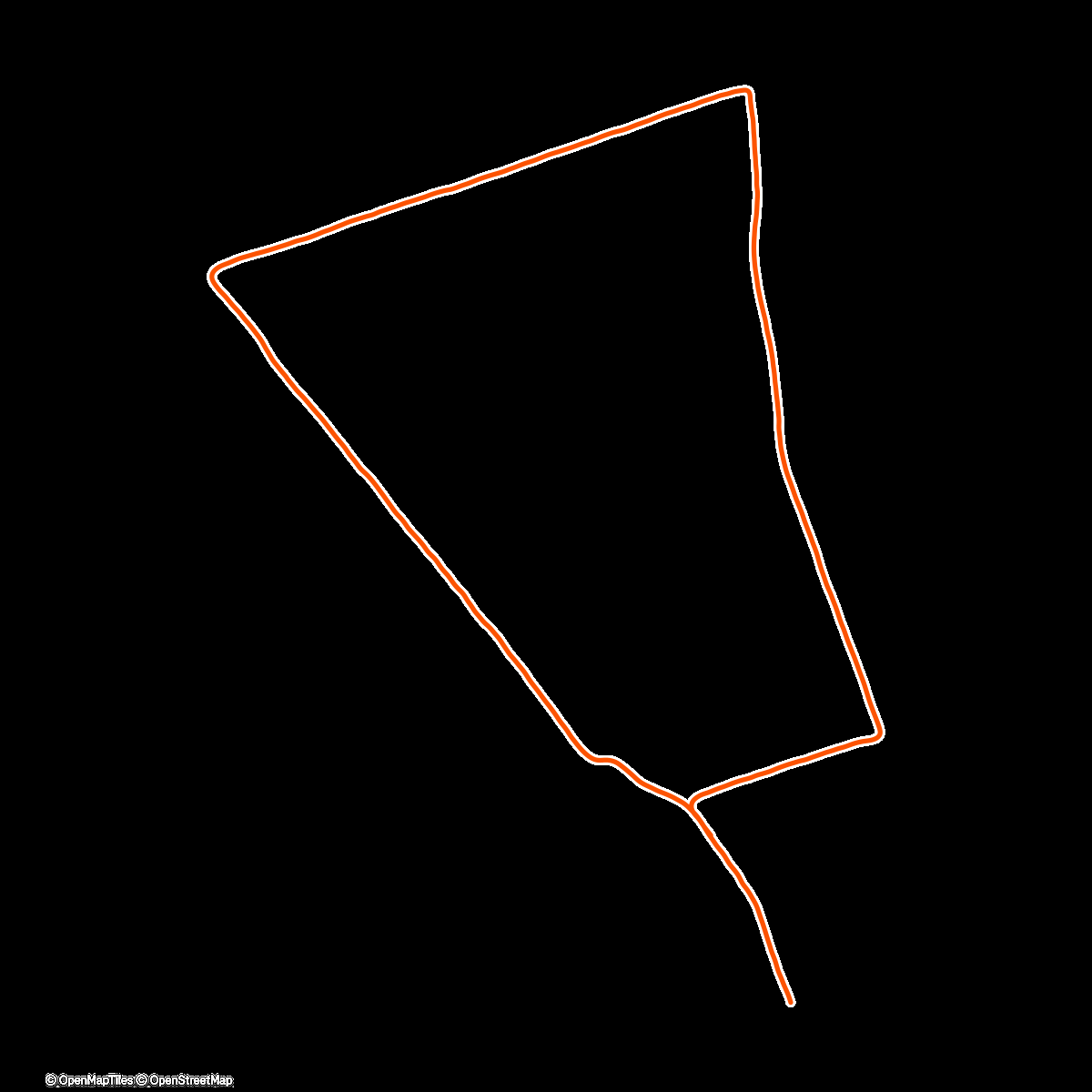 Map of the activity, Lauf am Nachmittag