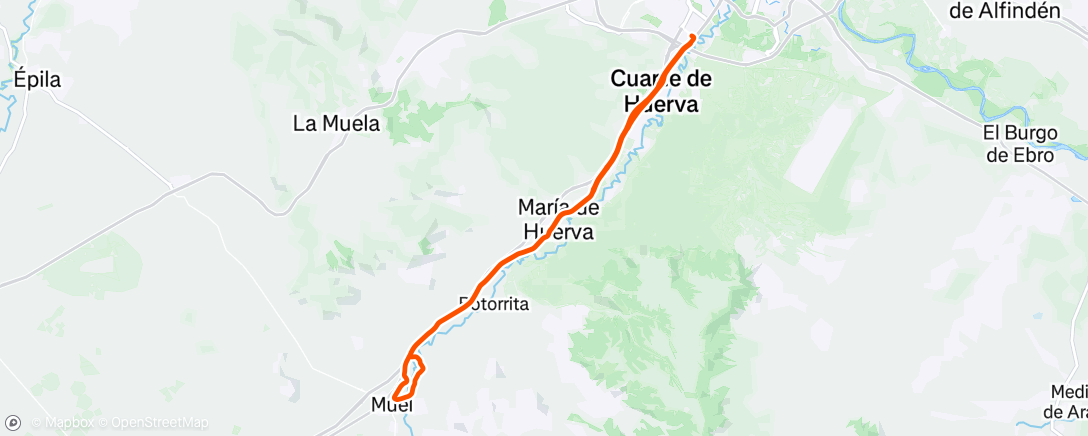 Map of the activity, Muel Express