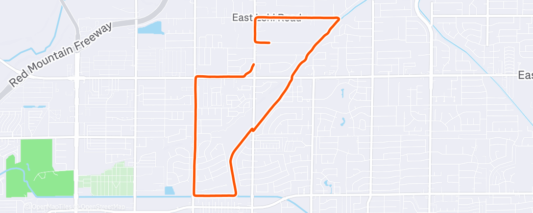 Map of the activity, 200-Mile Training