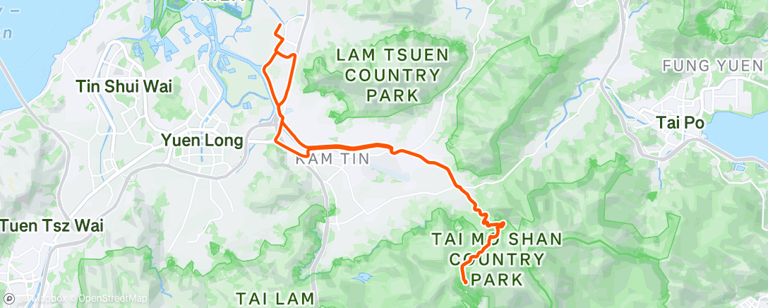 Map of the activity, Afternoon Ride