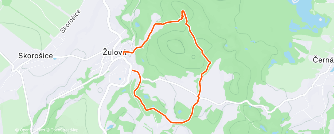 Map of the activity, Afternoon Walk