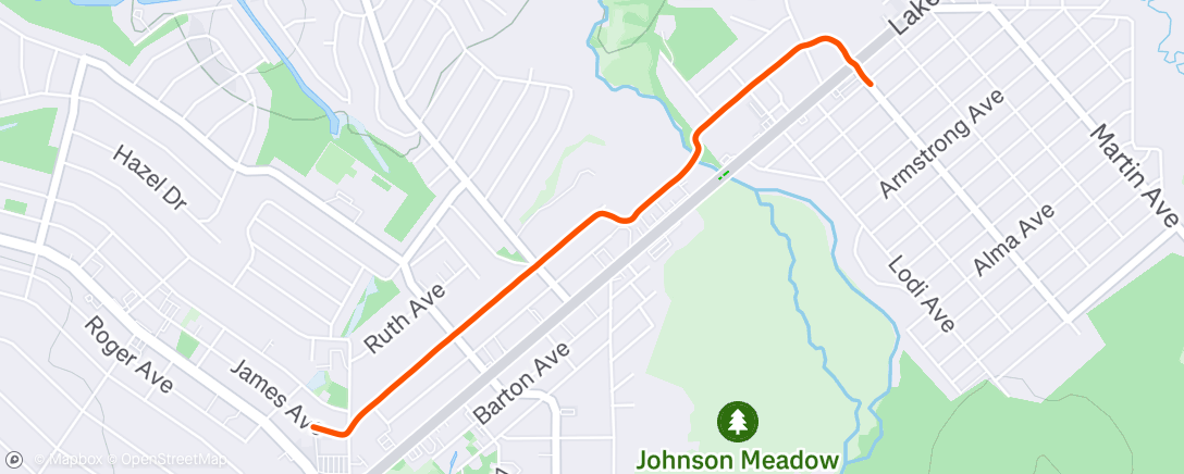Map of the activity, Morning Ride