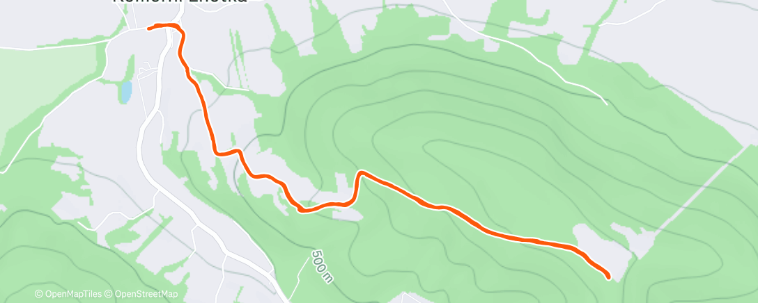 Map of the activity, Godula