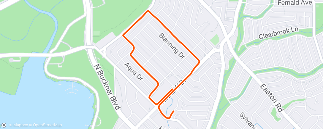 Map of the activity, Morning Run