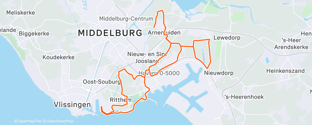 Map of the activity, Van ijskoud gisteren naar waterkoud vandaag...