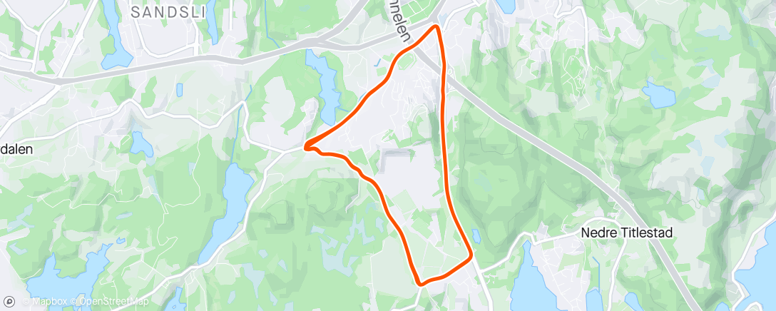 Mapa de la actividad, Rådalen Rundt 2024