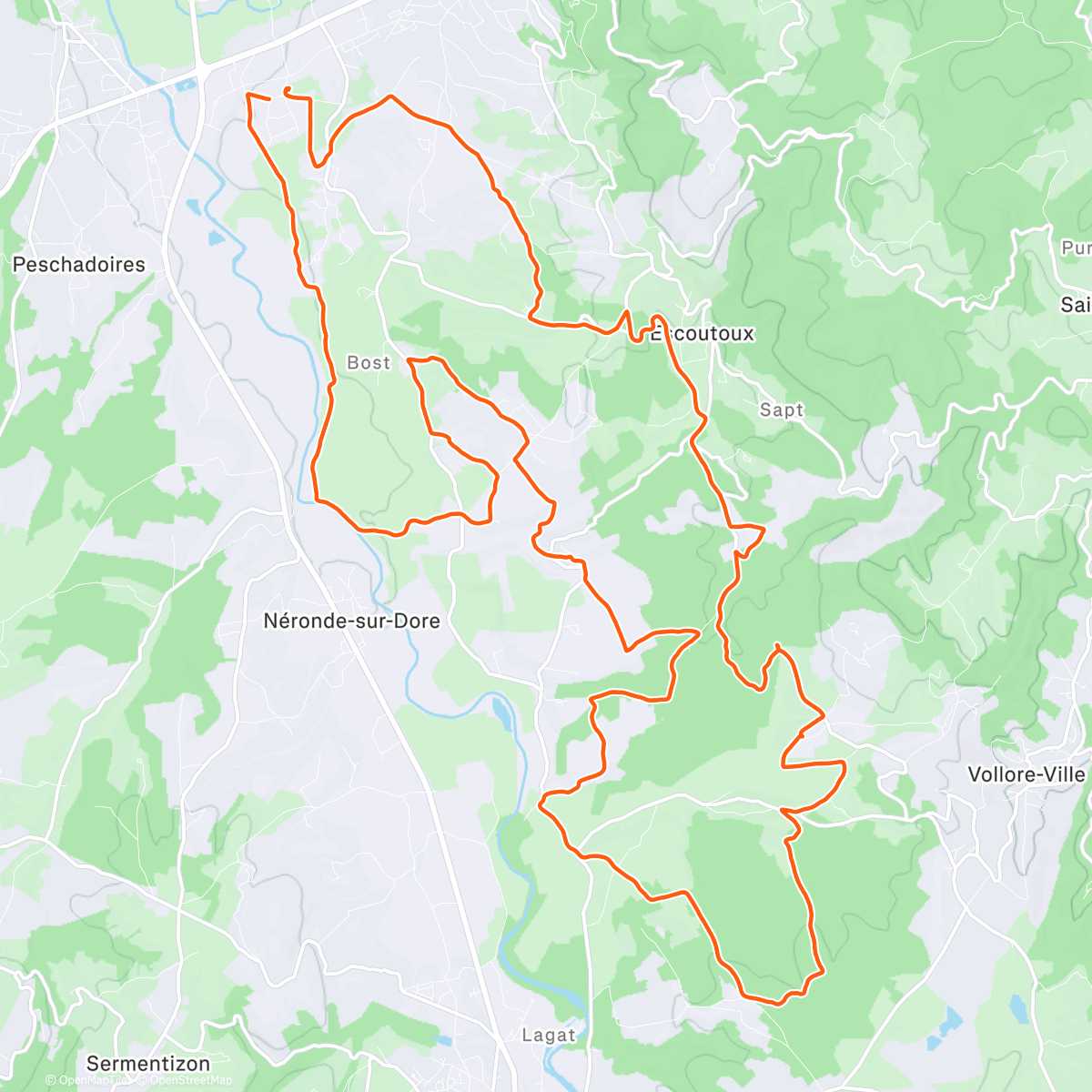 Map of the activity, PVMTV - Social Ride Gravel et Sanglier 🐗