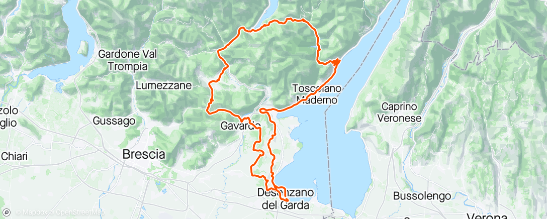 Map of the activity, Colnago Granfondo 2024