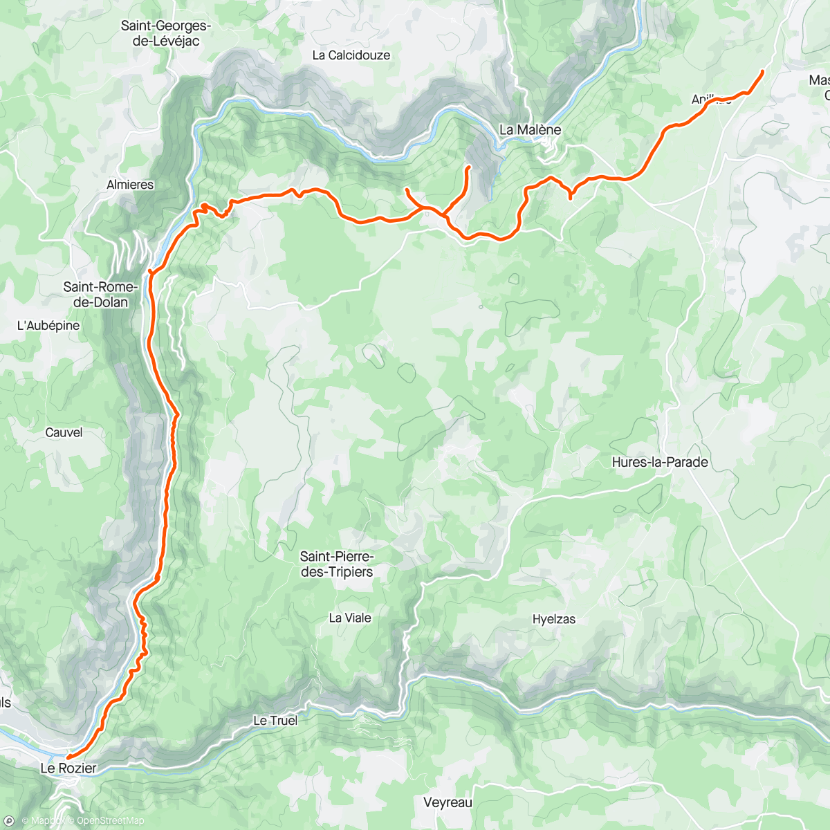 Karte der Aktivität „Tour du Causse Méjean | Étape 5 et dernière”