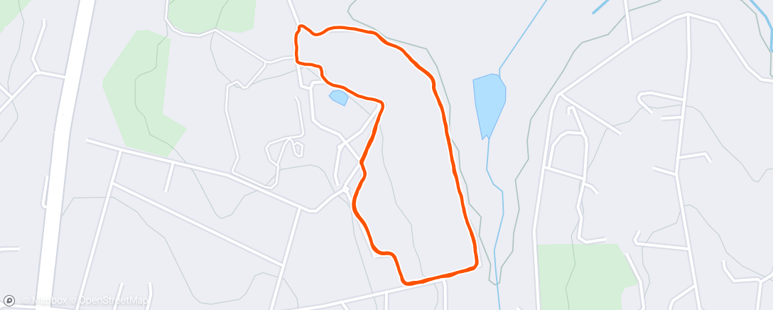 Map of the activity, Parkrun