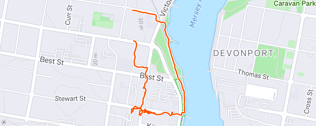 Map of the activity, Lunch Walk