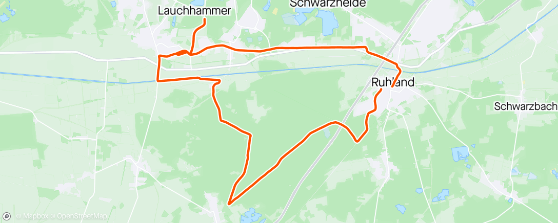 Map of the activity, ruhige Runde