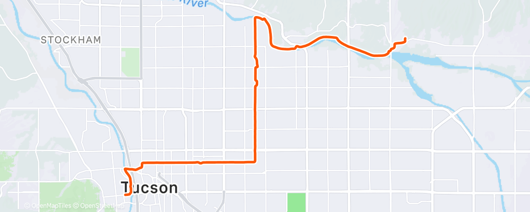 Карта физической активности (Afternoon Ride)