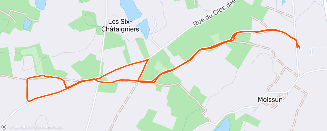 Map of the activity, Marche dans l'après-midi