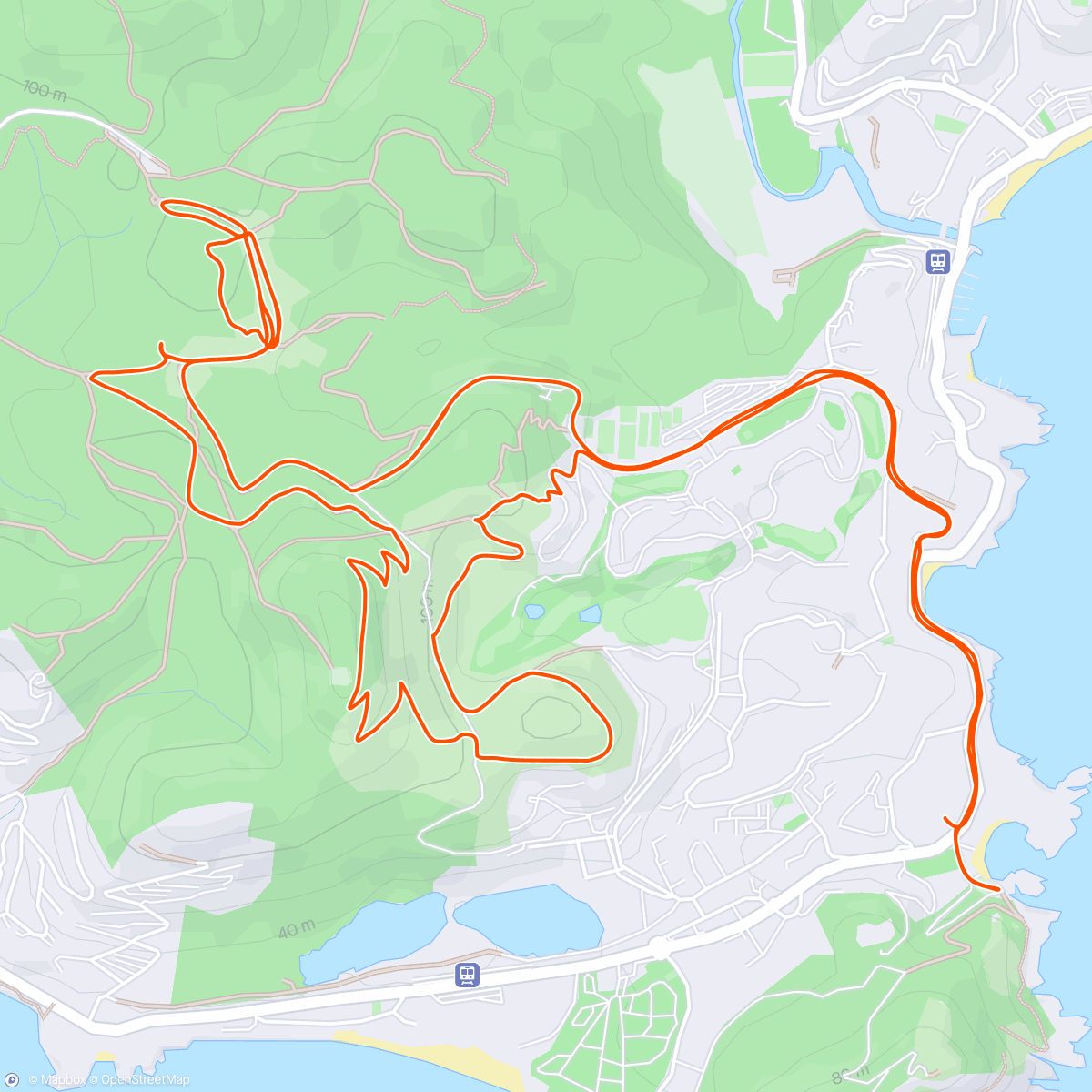 Map of the activity, Fake Ride