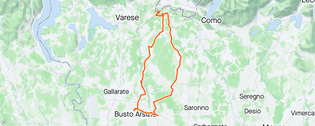 Mapa de la actividad, San Maffeo - Castellanza