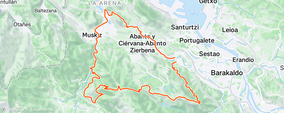 Mappa dell'attività Morning Ride