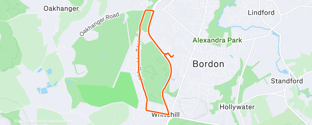 Map of the activity, Morning Run