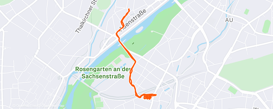 Map of the activity, Morning Walk