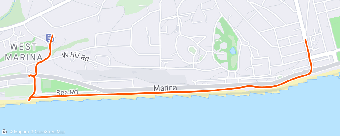 Map of the activity, Afternoon Walk