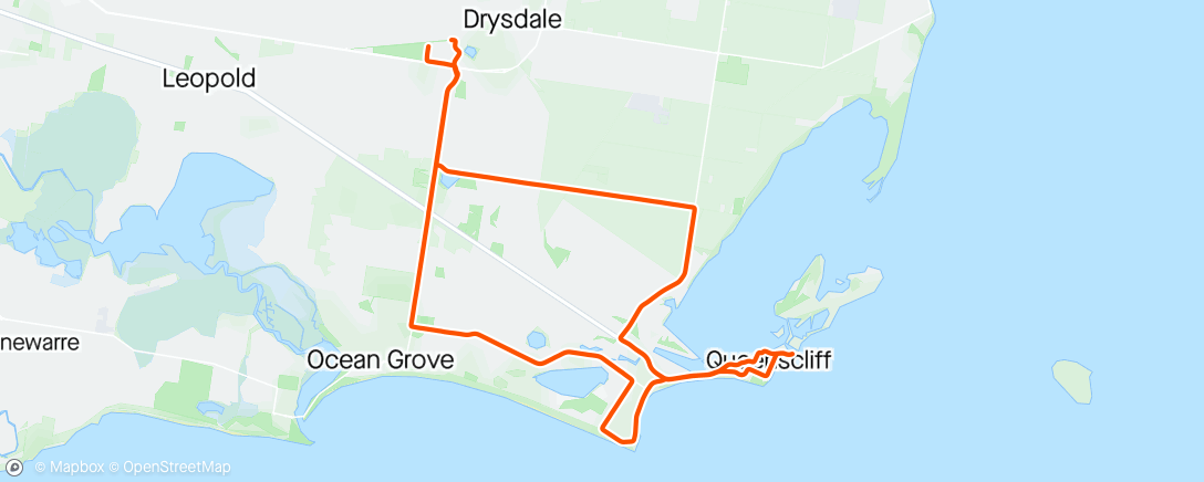 Map of the activity, Faster average speed than yesterday 🤣