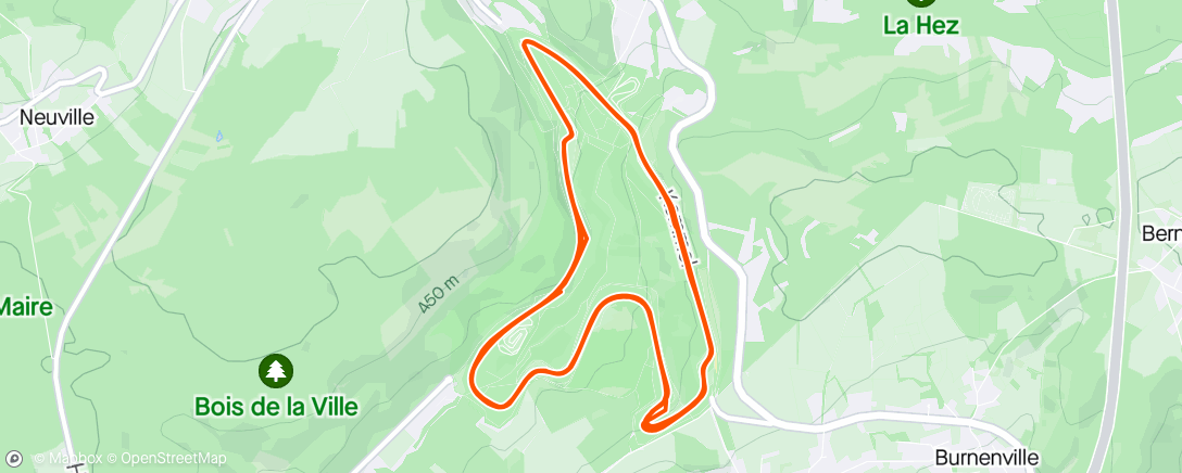 Map of the activity, Spa Francorchamps