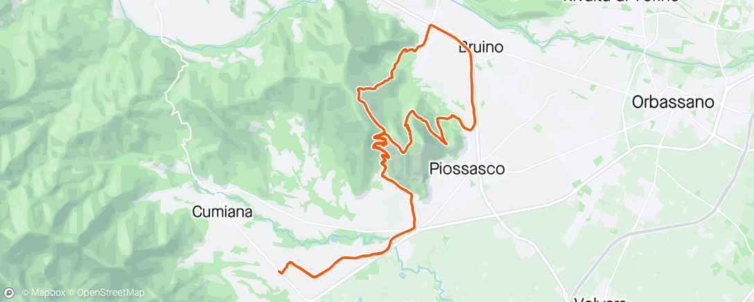 Map of the activity, Campetto - cinghiali - Tiri - colle della serva - campetto