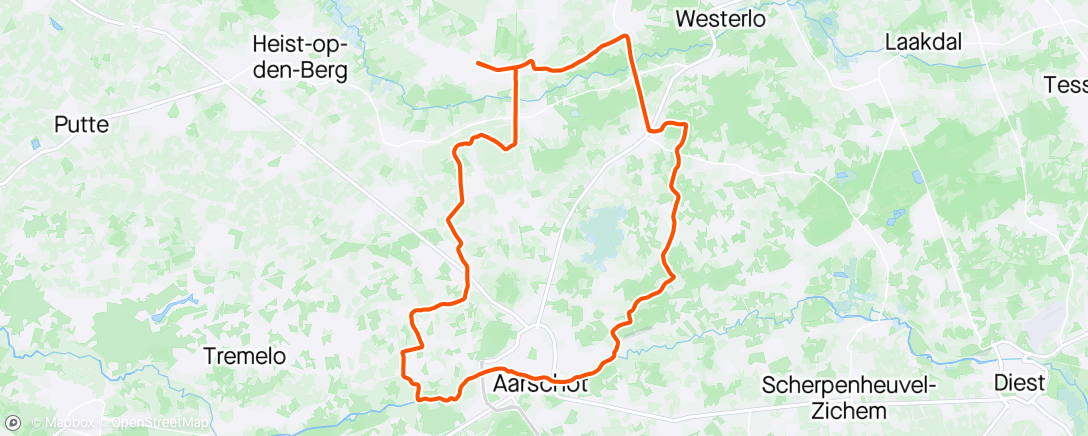アクティビティ「2024/05/03 Hulshout, Belgium - HDT🌥️ #LosMetNonkelJos🥸」の地図