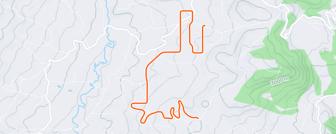 Map of the activity, MyWhoosh - 40/20's into FTP #1