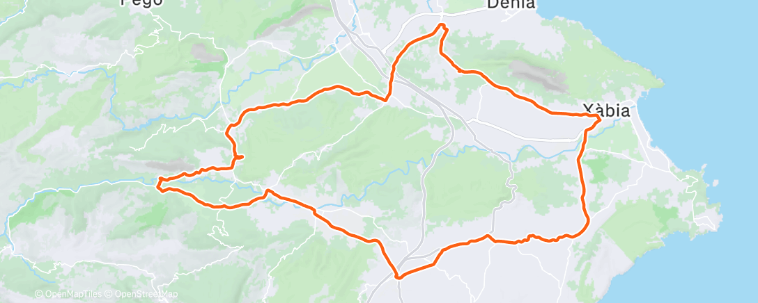 Map of the activity, Dénia 1