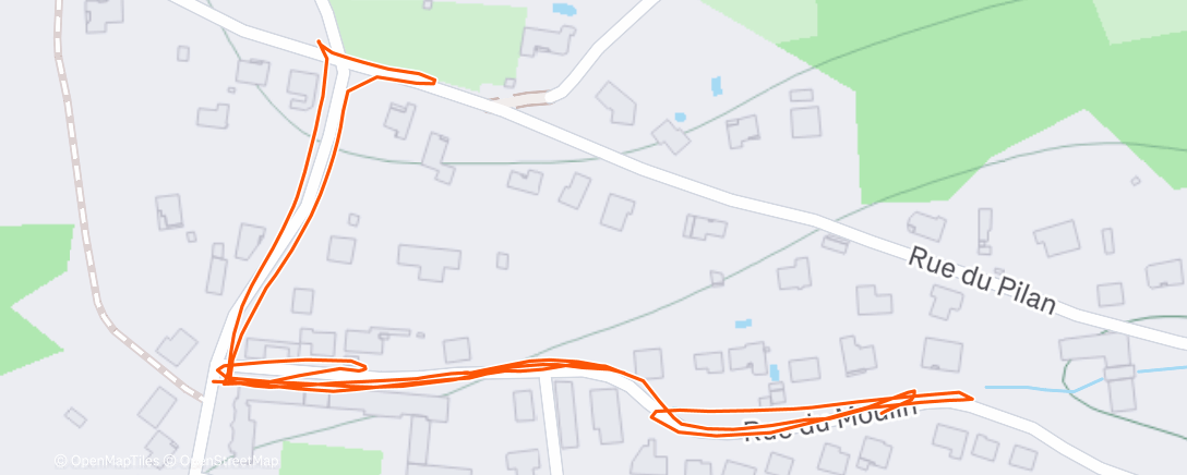 Map of the activity, Warm up