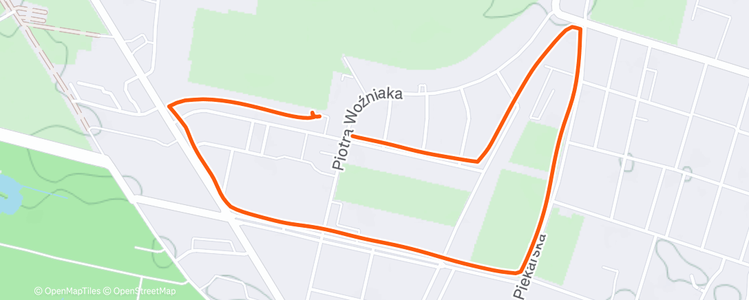 Map of the activity, Morning Run