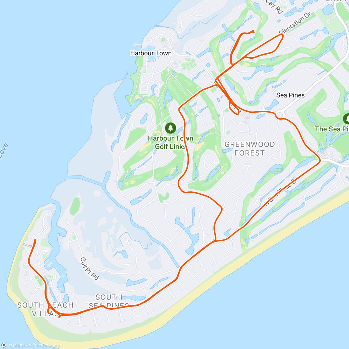 Map of the activity, Morning Ride