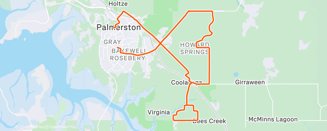 Map of the activity, Yep my fitness is gone