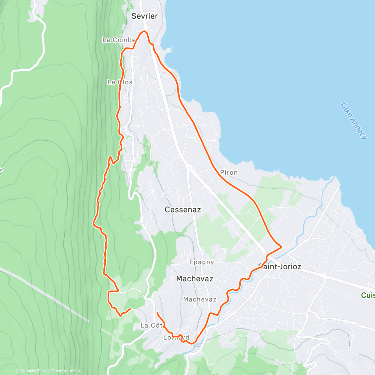 Карта физической активности (Footing d'anniversaire 😁)