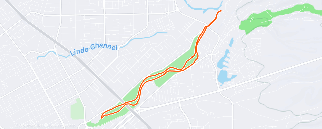 Map of the activity, Lunch Run