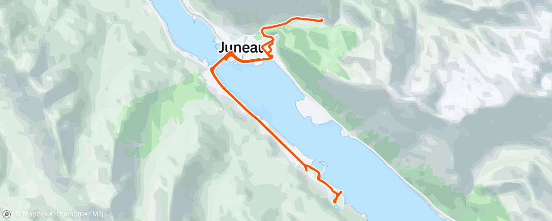 Map of the activity, Juneau Cruise