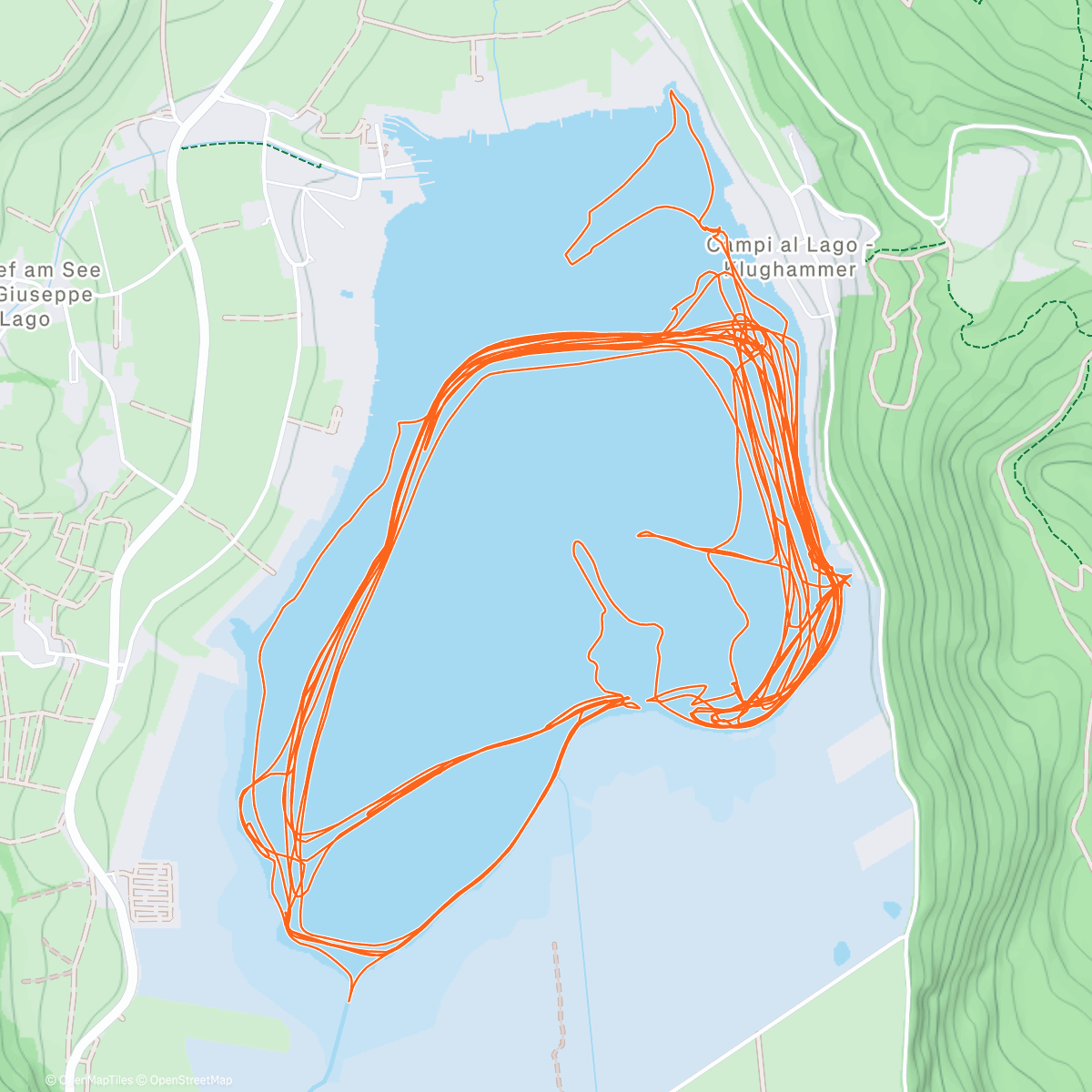 Map of the activity, tyrkysovy led