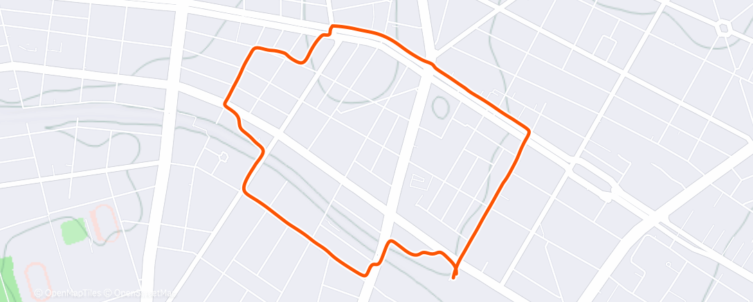 Map of the activity, Morning Run