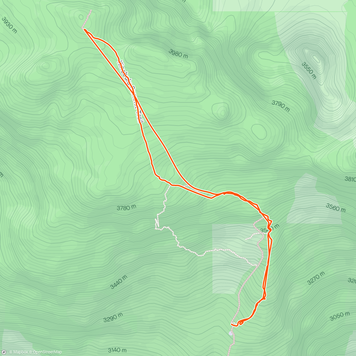 Map of the activity, Summit Mt Kinabalu